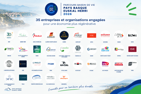 Les 35 entreprises et organisations participantes au parcours CEC Bassin de Vie Pays Basque 2026